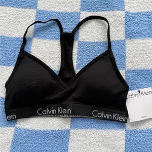 Calvin Klein Black Racerback Bralette